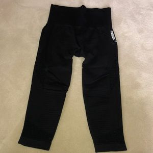 Cropped Gymshark Leggings Black